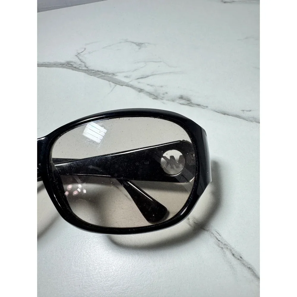 Michael Kors Antigua M2730S 001 Black Oversized Sunglasses with MK Logo Silver
